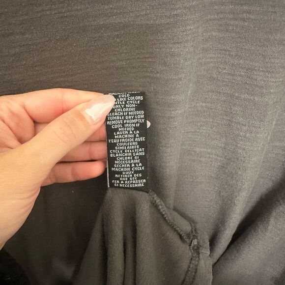 Elwood Charcoal Gray Short Sleeve Tee with Crew Neck - Picture 6 of 6